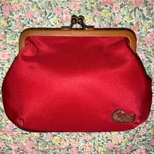Authentic Dooney and Bourke Red Wallet Clutch Coin Bag BNWT